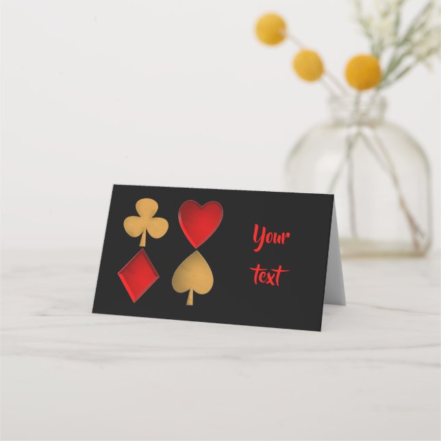 Tarjeta De Asiento Los cuatro trajes, (Anverso)