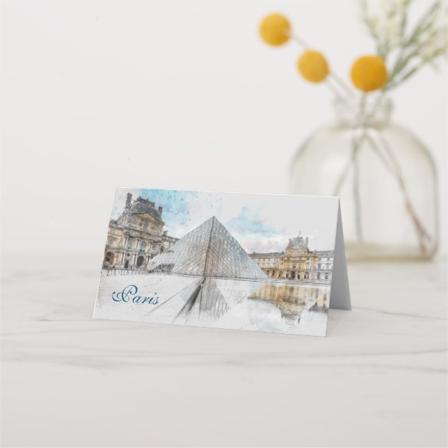 Tarjeta De Asiento Louvre París, Francia (Anverso)