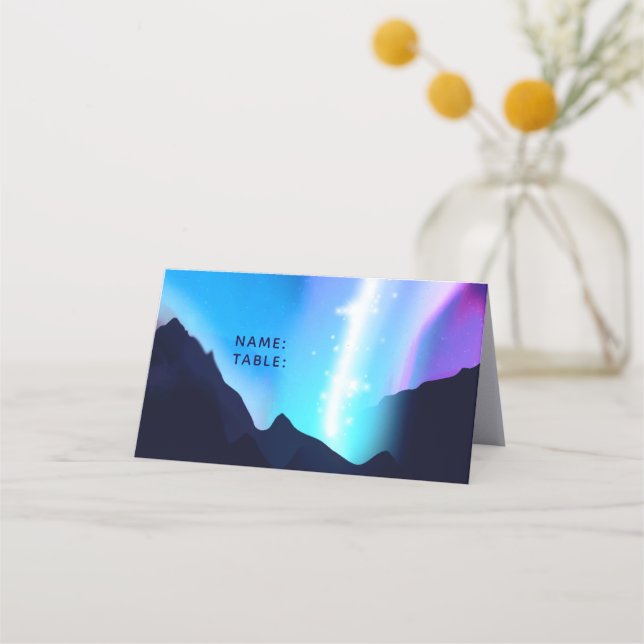 Tarjeta De Asiento Luces boreales (Anverso)