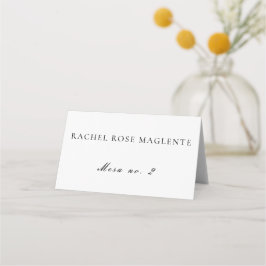 Tarjeta De Asiento Lugar de Boda de Idioma Español Simple y Limpio