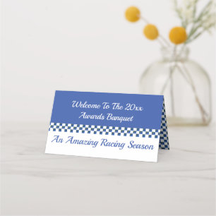 Tarjeta De Asiento Lugar de papel que establece el tema del deporte