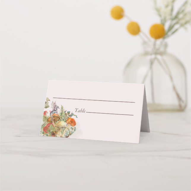 Tarjeta De Asiento Magick Mushrooms and Dragons Place Cards (Anverso)