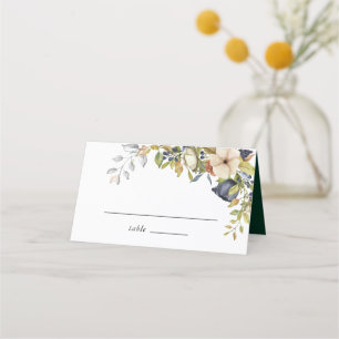 Tarjeta De Asiento Magnolia Blossoms Elegante vegetación violeta