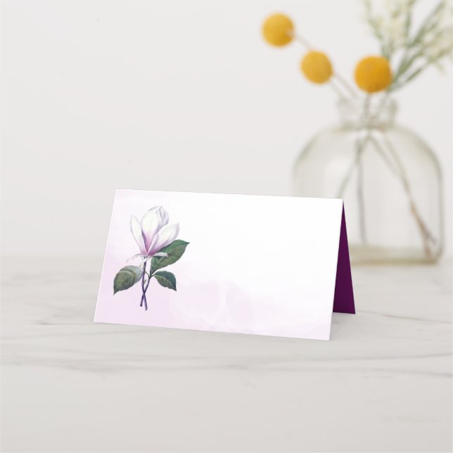 Tarjeta De Asiento Magnolia Place Cards (Anverso)