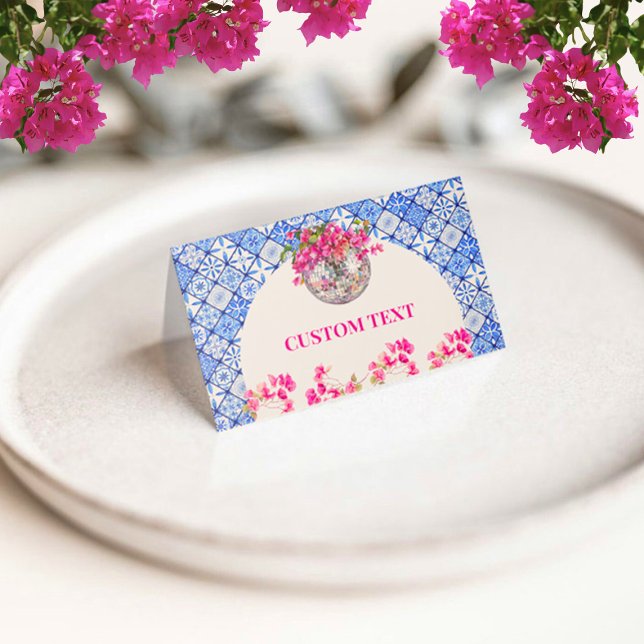 Tarjeta De Asiento Mamma Mia Disco (Mamma Mia Disco Place Card)