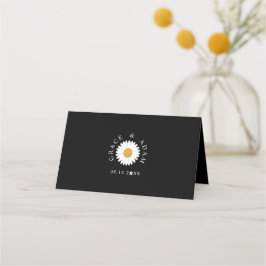 Tarjeta De Asiento Manzanilla negra | simple