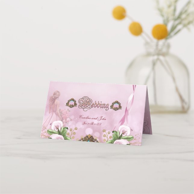 Tarjeta De Asiento Maravilloso Lirio de Callas (Reverso)