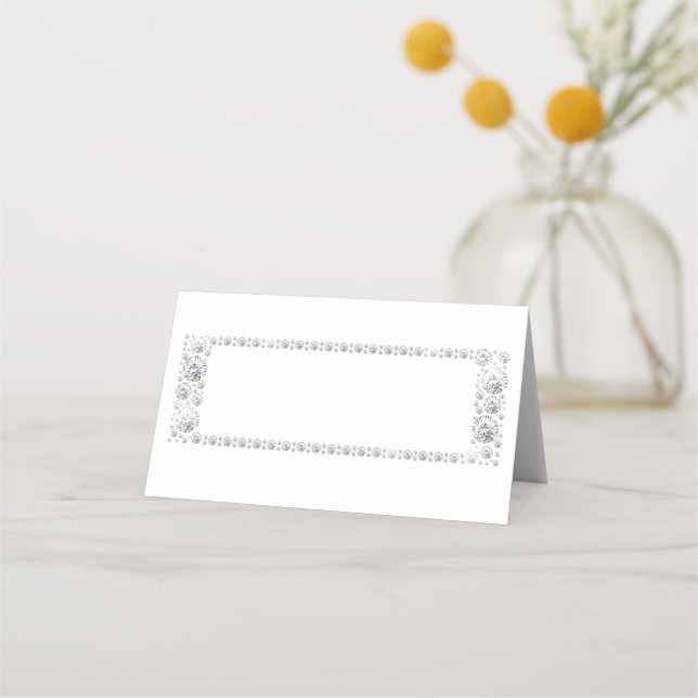 Tarjeta De Asiento Marco de diamante (Anverso)