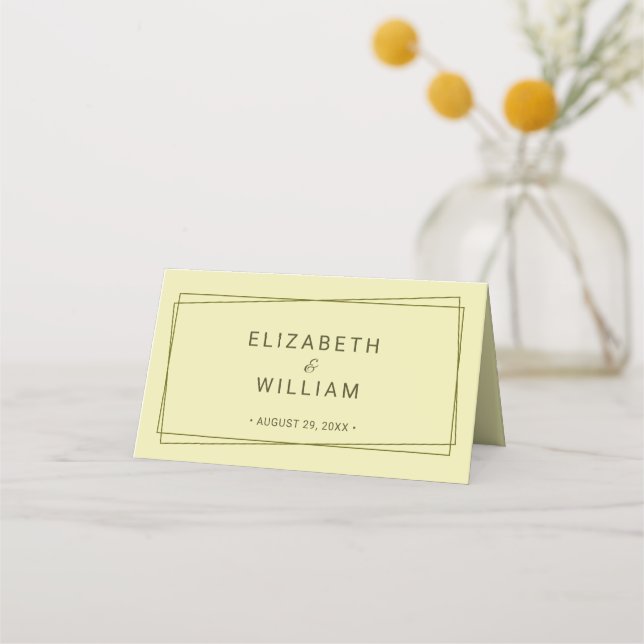 Tarjeta De Asiento Marco elegante sobre el Boda celestial de monogram (Reverso)