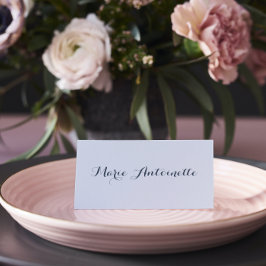 Tarjeta De Asiento Marie Antoinette Boda Rococo Dusty Blue