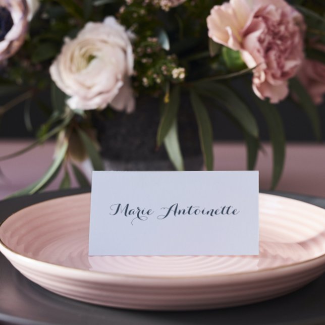 Tarjeta De Asiento Marie Antoinette Boda Rococo Dusty Blue (Subido por el creador)