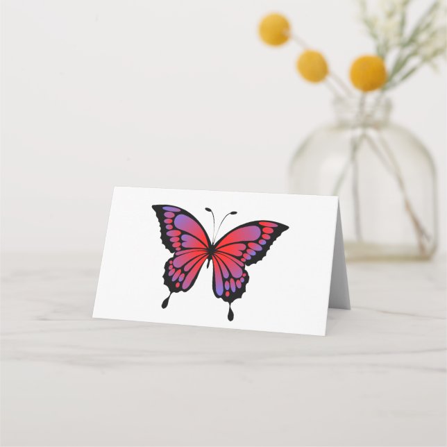 Tarjeta De Asiento Mariposa (Anverso)