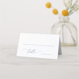 Tarjeta De Asiento Marsella Bleu y Blanco 2 Bodas Número de tabla