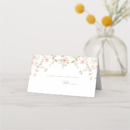 Tarjeta De Asiento Matrimonio de campo Rosa salvaje