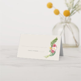 Tarjeta De Asiento Mesa de Boda en Playa Tropical