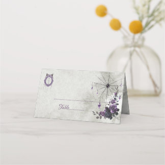Tarjeta De Asiento Mesa de Boda Gótica