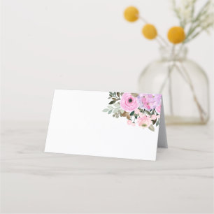 Tarjeta De Asiento Mesa de invitados para Lilac y Floral Rosa