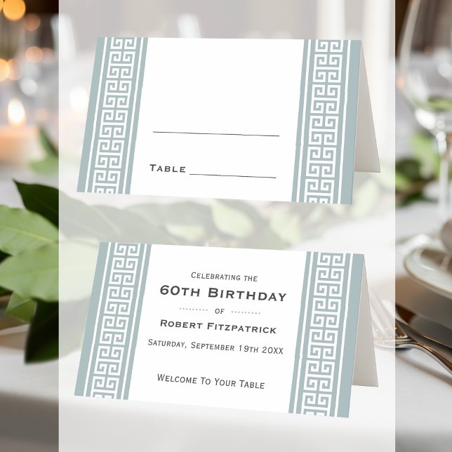 Tarjeta De Asiento Mesa plegada del Personalizado gris de la fiesta d (Subido por el creador)