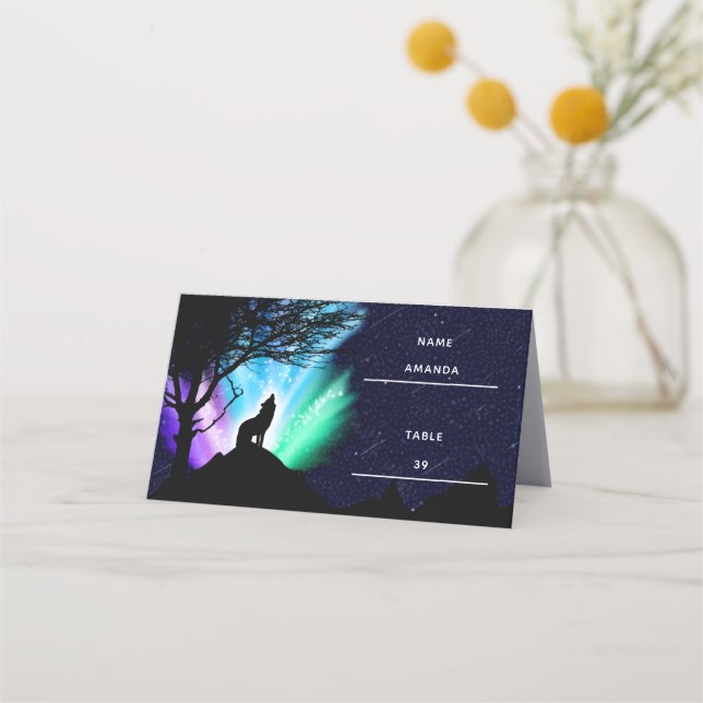 Tarjeta De Asiento Midnight Howl (Anverso)
