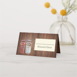 Tarjeta De Asiento Milk Cans Country Wedding Rústico Antiguo Presupue