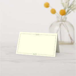 Tarjeta De Asiento Minimal Modern Editable Wedding