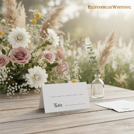 Tarjeta De Asiento Minimalist Elegant Typography | Fill-In Wedding 