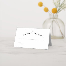 Tarjeta De Asiento Minimalista Blanco