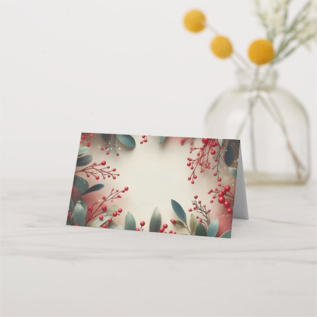 Tarjeta De Asiento Mistletoe (Anverso)