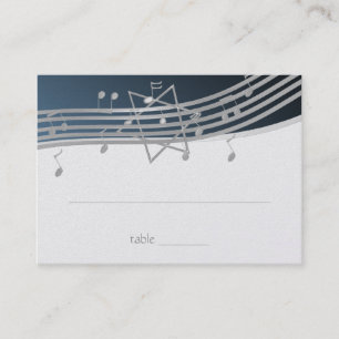 Tarjeta de asiento Mitzvah Music Bar