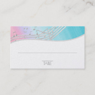 Tarjeta de asiento Mitzvah Music Bar