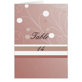 Tarjeta de asiento Mocha Table