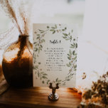 Tarjeta de asiento moderna de mesa de vegetación o<br><div class="desc">Las tarjetas de mesa mejoran el aspecto de su tablescape y le ponen el toque final en su día especial. Impresión personalizada de texto de los nombres o números de sus tablas. La impresión de doble cara está incluida en el precio. Agregue la redacción de su personalizado a este diseño...</div>