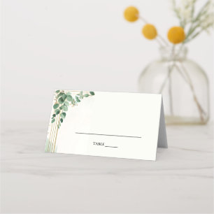 Tarjeta De Asiento Moneda de oro Glam Esmeralda Verde Quinceanera