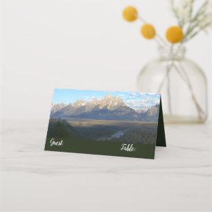 Tarjeta De Asiento Montañas Jackson Hole (Parque Nacional del Gran Te