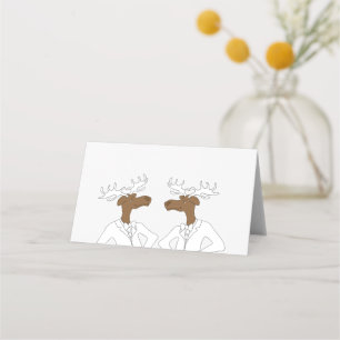 Tarjeta De Asiento Moose, 2 Bucks Place Card
