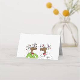 Tarjeta De Asiento Moose Holiday
