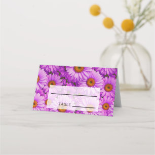 Tarjeta De Asiento Morado magenta girasol floral marrón marrón marrón