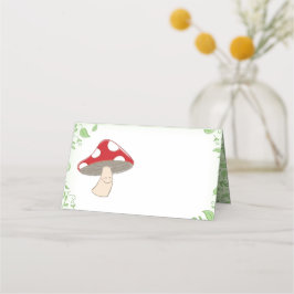 Tarjeta De Asiento Mushroom Baby Shower