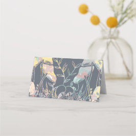 Tarjeta De Asiento Mushrooms acuarcolor