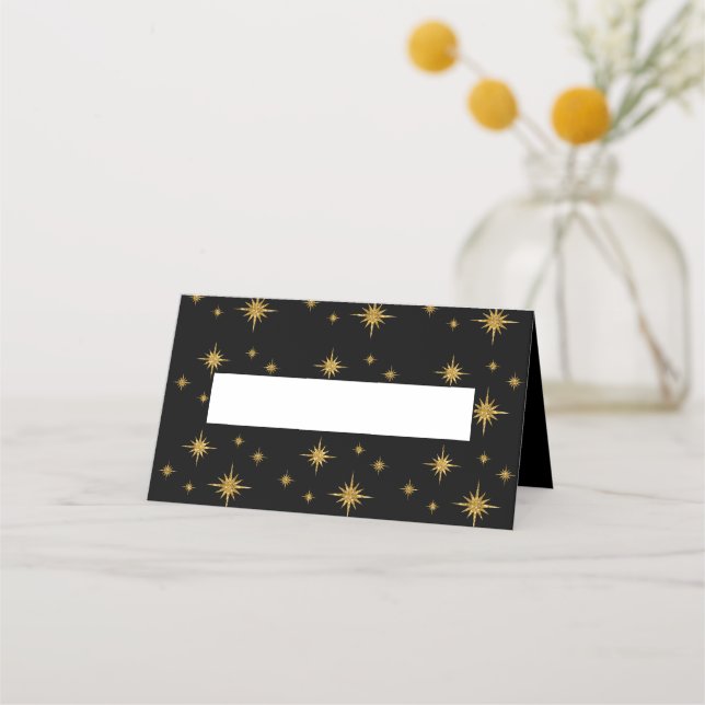 Tarjeta De Asiento Name Place Card-Starry Night (Anverso)