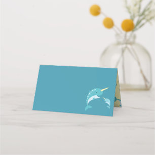 Tarjeta De Asiento Narwhal Baby Shower