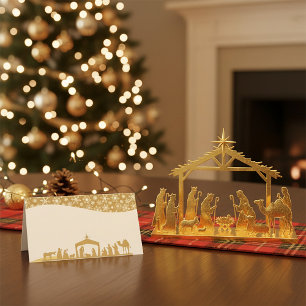 Tarjeta De Asiento Natividad Navidad