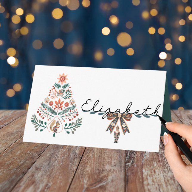 Tarjeta De Asiento Navidad escandinava (Subido por el creador)