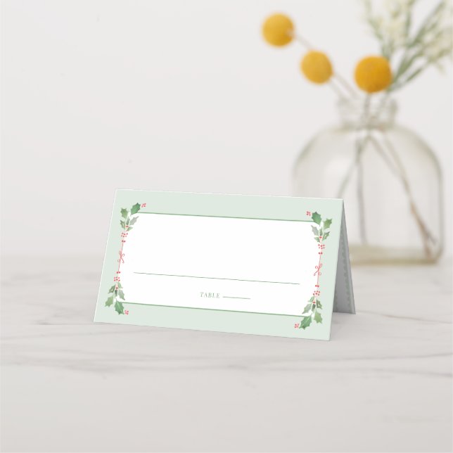 Tarjeta De Asiento Navidades de Grandmillennial (Anverso)