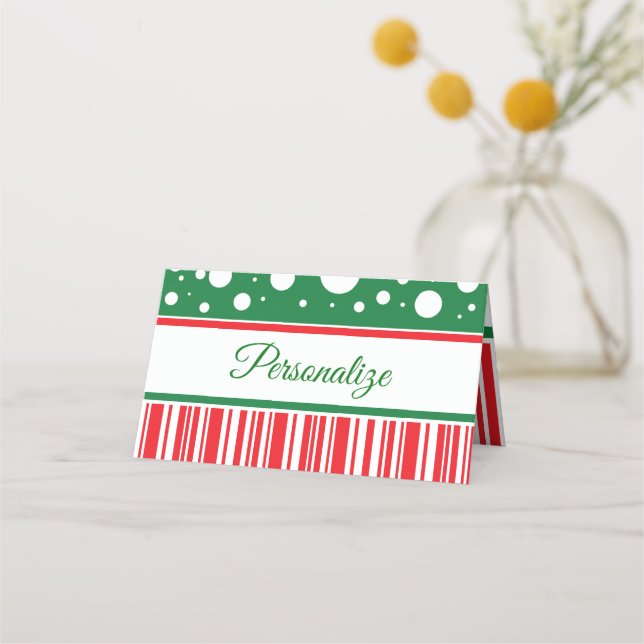 Tarjeta De Asiento Navidades excéntricos (Anverso)