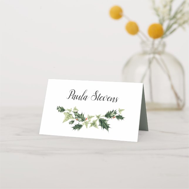 Tarjeta De Asiento Navidades personalizados personalizados (Anverso)
