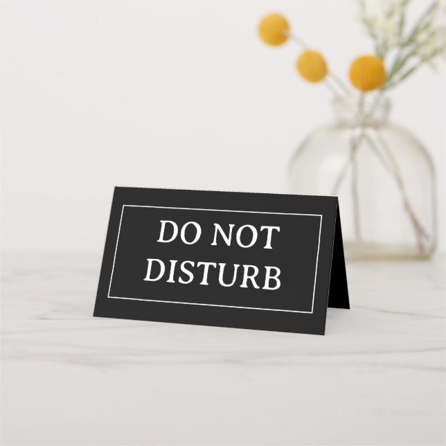 Tarjeta De Asiento NO MOLestar | 4" x 3.5" Doble  (Anverso)