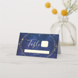 Tarjeta De Asiento Noche entre las estrellas Bodas de cielos celestia