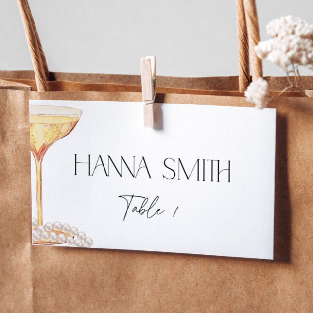 Tarjeta De Asiento Nombre de asiento para despedida de soltera Perlas (Subido por el creador)