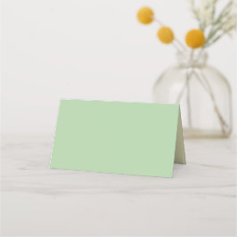 Tarjeta De Asiento Nombre de Boda Simple Pistacho y Crema